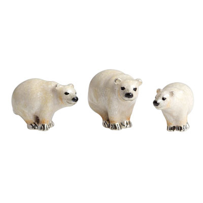 Статуэтка Три белых медведя