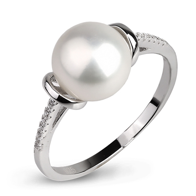 Серебряное кольцо De Luna с жемчугом FRR008