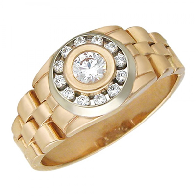 Перстень печатка из золота 01Т165790