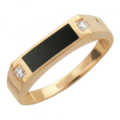 Перстень печатка из золота 01Т415219