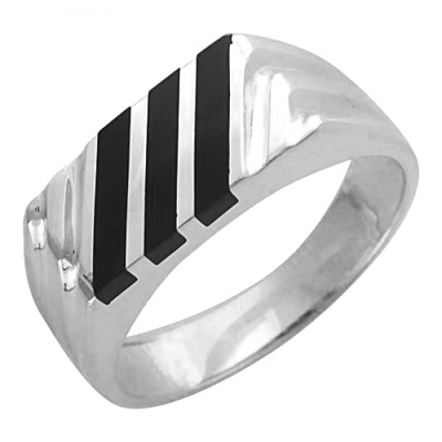 Перстень печатка из серебра 01Т455206