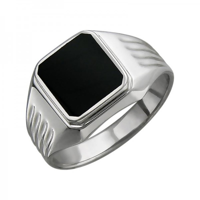 Перстень печатка из серебра 01Т455419-1