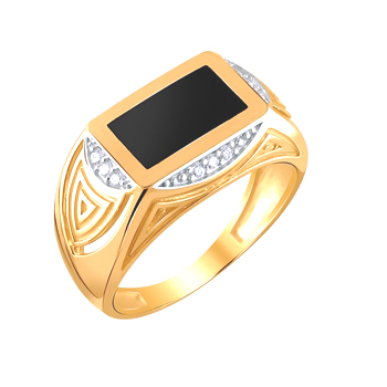 Перстень печатка из золота 01Т4111714-1
