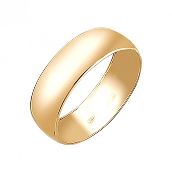 Обручальное кольцо из желтого золота 01О030386