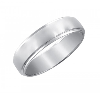 Обручальное кольцо из белого золота 01О720211