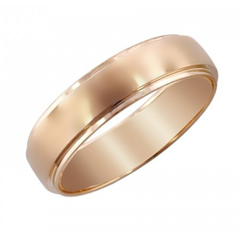 Обручальное кольцо из красного золота 01О710211