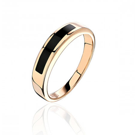 Мужское кольцо из золота с ониксом 01Т411625-11