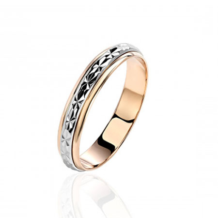 Обручальное кольцо крутящееся из золота 01О760021