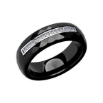 Керамическое кольцо с серебром и фианитами 94011661