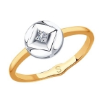 Кольцо из золота с бриллиантом 1011831