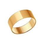 Обручальное кольцо из золочёного серебра 93010379