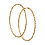 Серьги конго из золота с алмазной гранью 35 мм SOKOLOV 140156