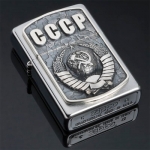 Зажигалка Zippo из серебра СССР