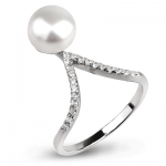 Серебряное кольцо De Luna с жемчугом FRR016