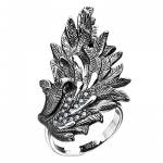 Кольцо из серебра Альдзена ПЕРО К - 15018н
