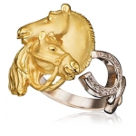 Золотое кольцо Альдзена с бриллиантами СТЕПНАЯ СИМФОНИЯ К-24035