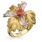 Золотое кольцо с бриллиантами ФЕЯ ЦВЕТОВ К-14010