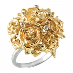 Золотое кольцо с бриллиантами ШАРМ К - 14053