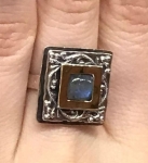 Серебряное кольцо Deno с лабрадором и золотом MVR1195GLB