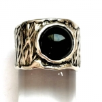 Серебряное кольцо Deno с ониксом 01R2646ON