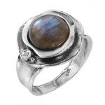Серебряное кольцо Deno с лабрадором MVR1312LB