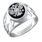 Перстень печатка из серебра 01Т4511721-1