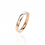 Обручальное кольцо из красного золота 01О010182