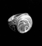 Перстень печатка талисман Серебряный Орел