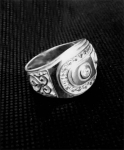 Перстень печатка из серебра K191