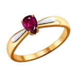 Кольцо из золота с рубином 4010627