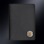 Кожаная обложка для паспорта МВД РОССИИ (эмблема серебро 925 пробы)