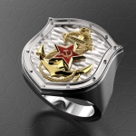 Серебряный перстень ВМФ(серебро 925 пробы)