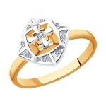 Кольцо из золота с бриллиантами 1011899