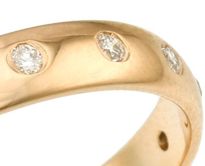 Обручальное кольцо с бриллиантами 36K5-R